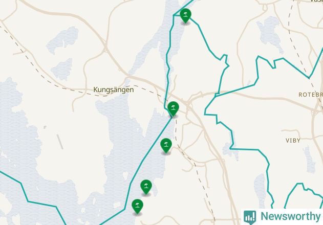 Karta över Järfälla kommun