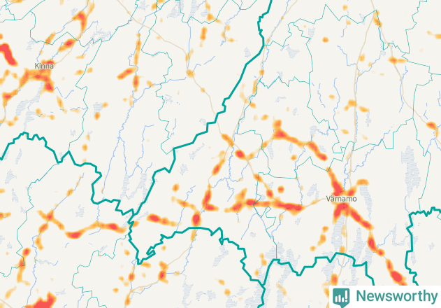 Karta över Gislaveds kommun