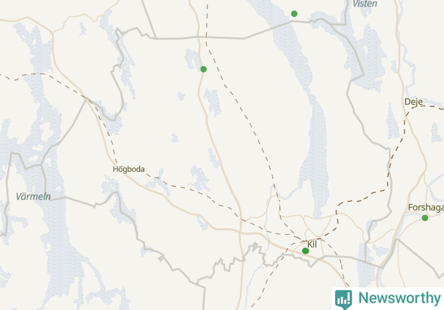 Karta över Kils kommun