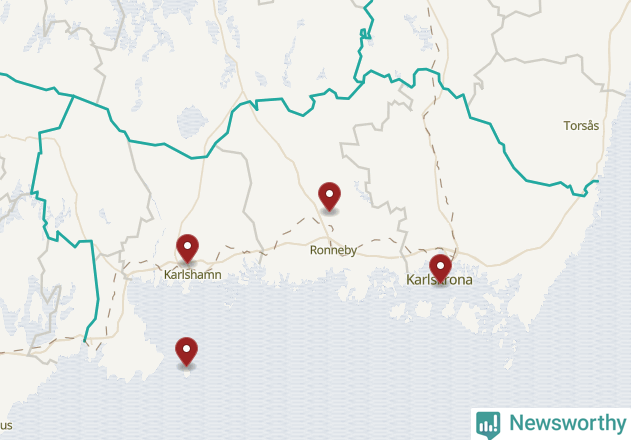 Karta över väderstationer