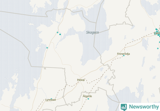 Karta över Gullspångs kommun