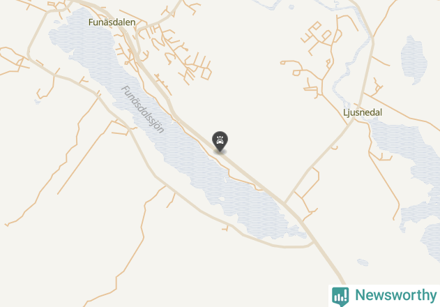 Karta över viltolyckor i Härjedalens kommun