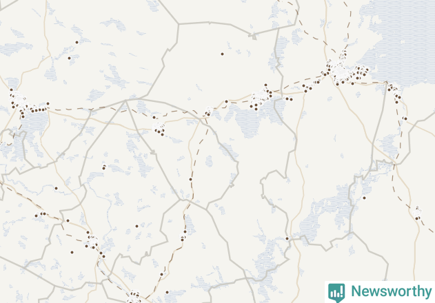 Karta över Sandvikens kommun