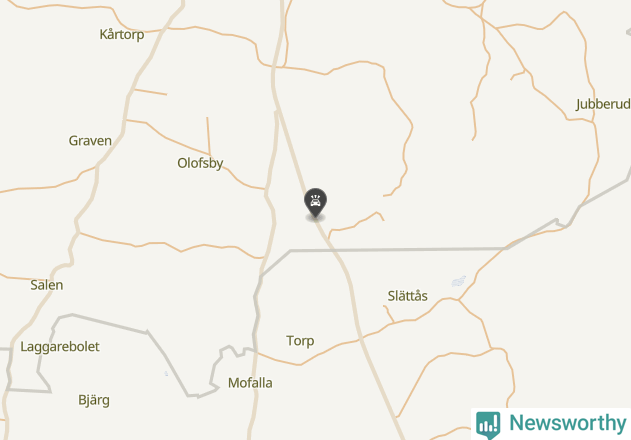 Karta över viltolyckor i Tibro kommun