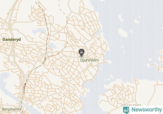 Karta över viltolyckor i Danderyds kommun