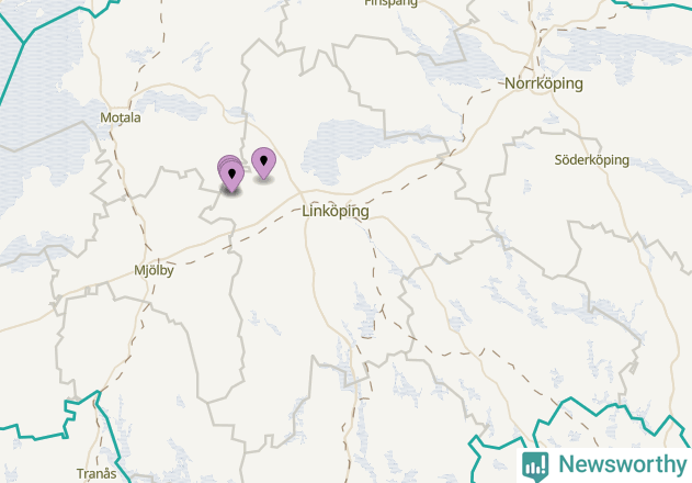 Karta över vindkraftverk i Linköpings kommun