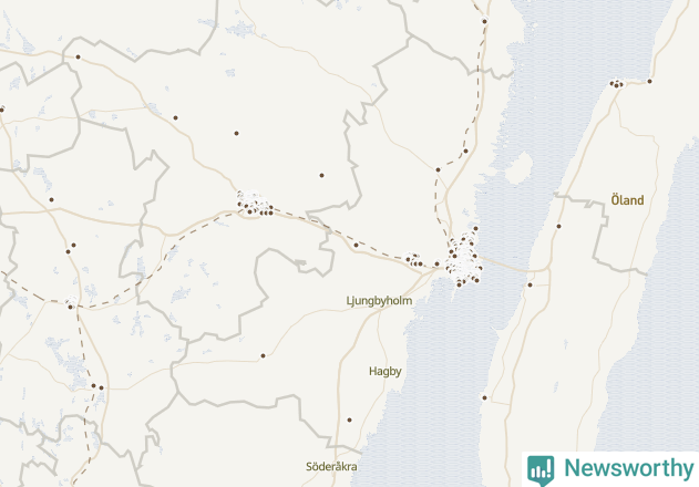 Karta över Kalmar kommun