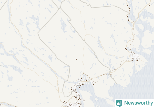 Karta över Timrå kommun