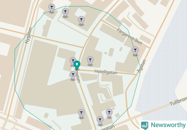 Karta över Falkenbergs kommun