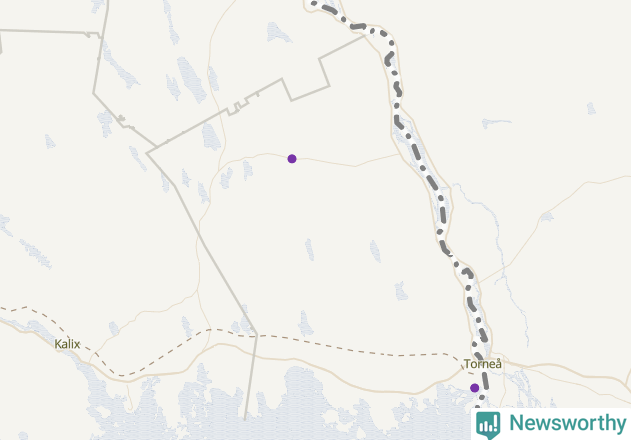 Karta över Haparanda kommun