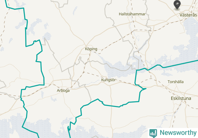Karta över Arboga kommun