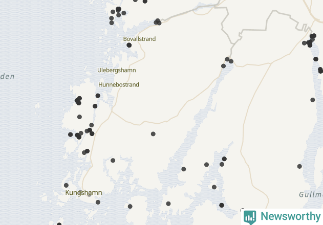 Karta över Sotenäs kommun