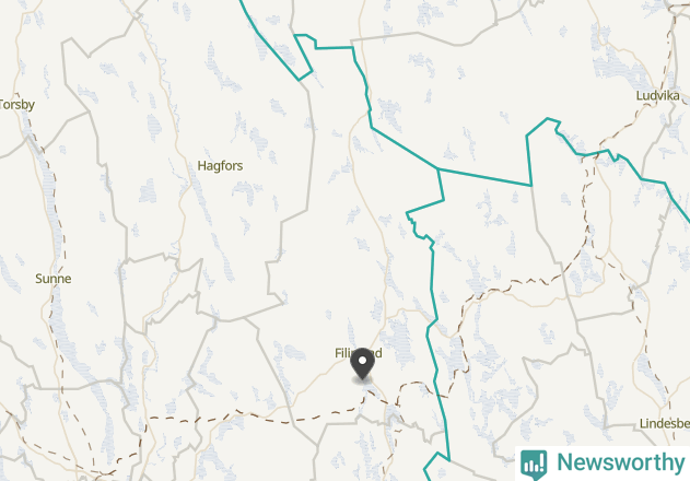 Karta över väderstationer i artikeln