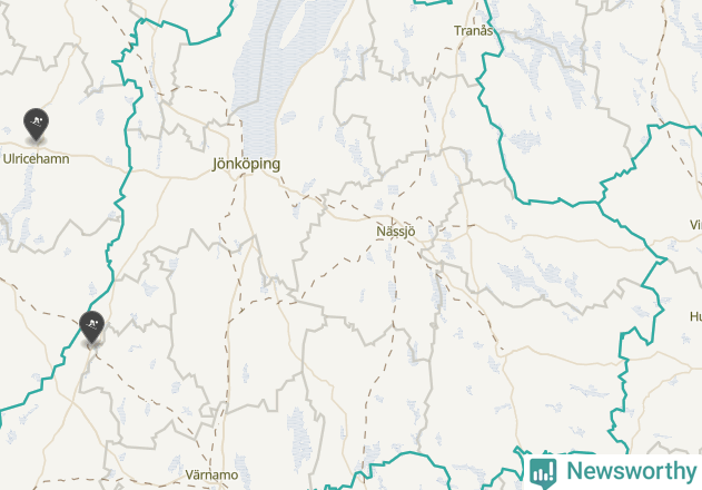 Karta över Eksjö kommun