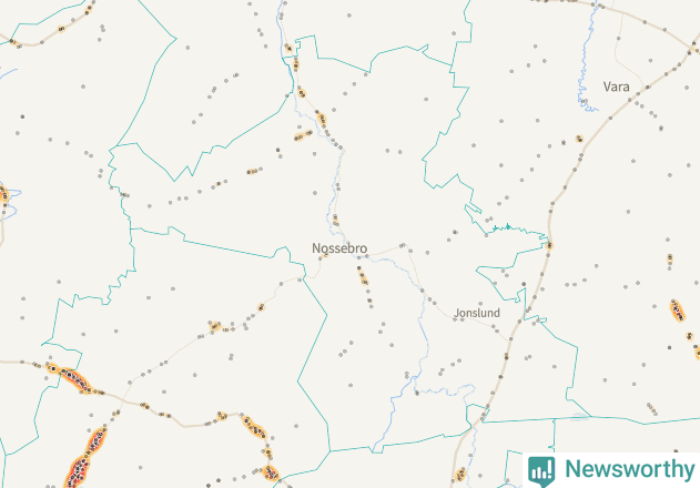 Karta över Essunga kommun