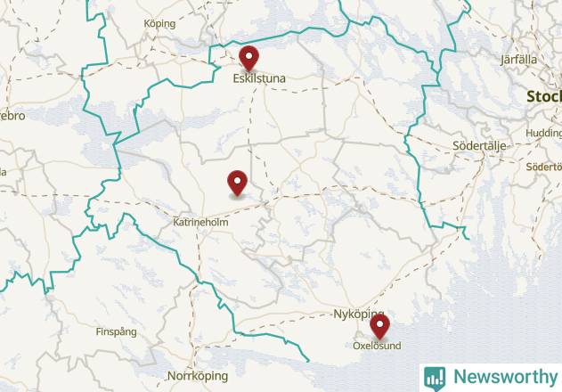 Karta över väderstationer