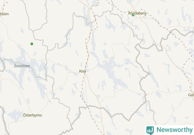 Karta över Kinda kommun