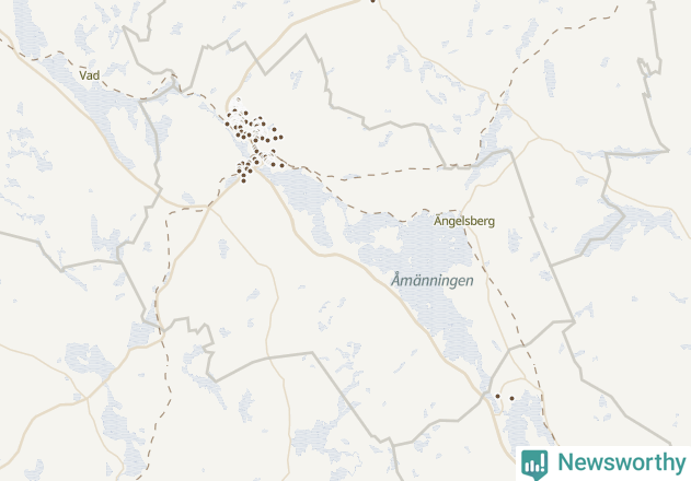 Karta över Fagersta kommun