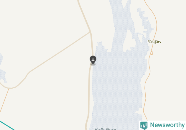 Karta över viltolyckor i Överkalix kommun