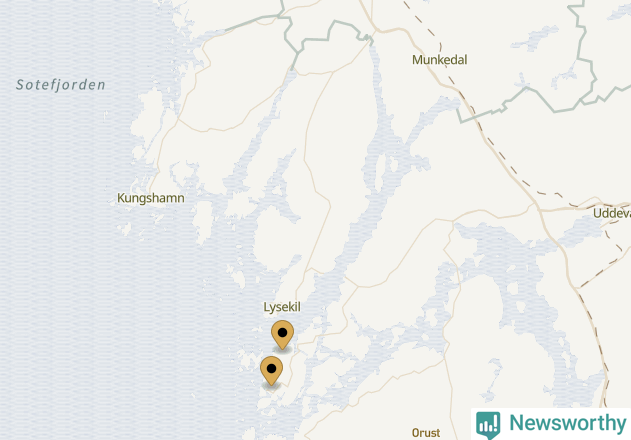 Karta över Lysekils kommun