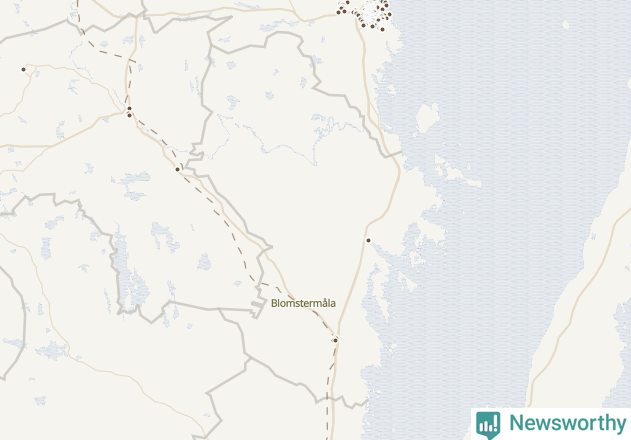 Karta över Mönsterås kommun