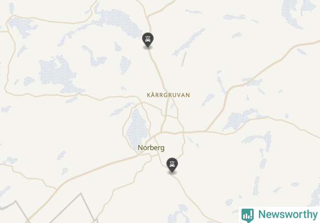 Karta över viltolyckor i Norbergs kommun