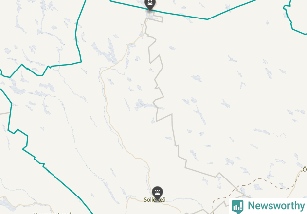 Karta över viltolyckor i Sollefteå kommun