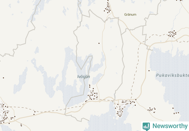 Karta över Bromölla kommun