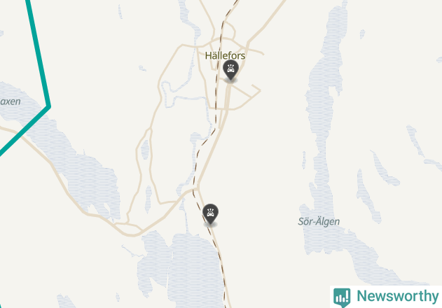 Karta över viltolyckor i Hällefors kommun