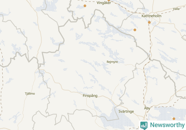 Karta över Finspångs kommun