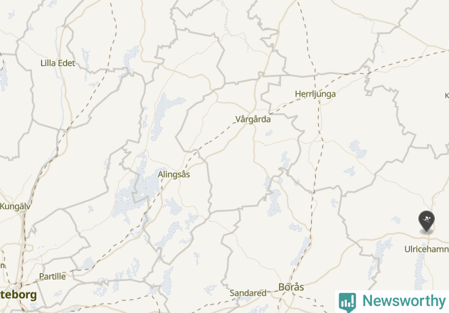 Karta över Ale kommun