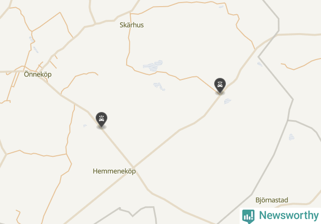 Karta över viltolyckor i Hörby kommun