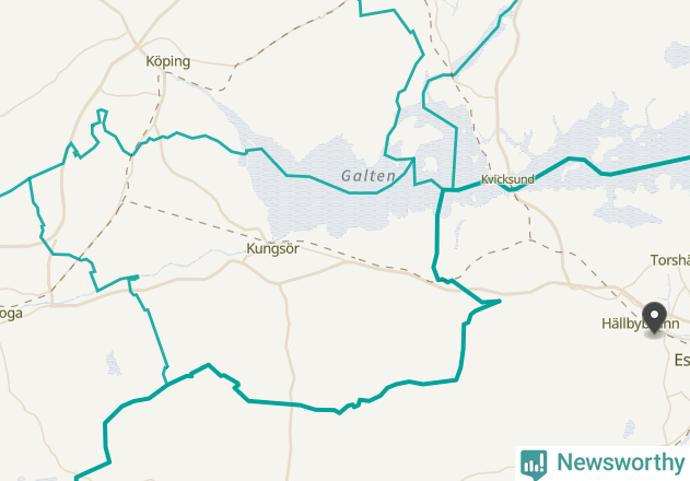 Karta över väderstationer i artikeln