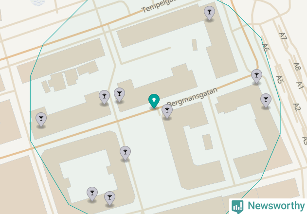 Karta över Mölndals kommun