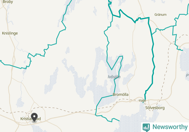 Karta över väderstationer i artikeln