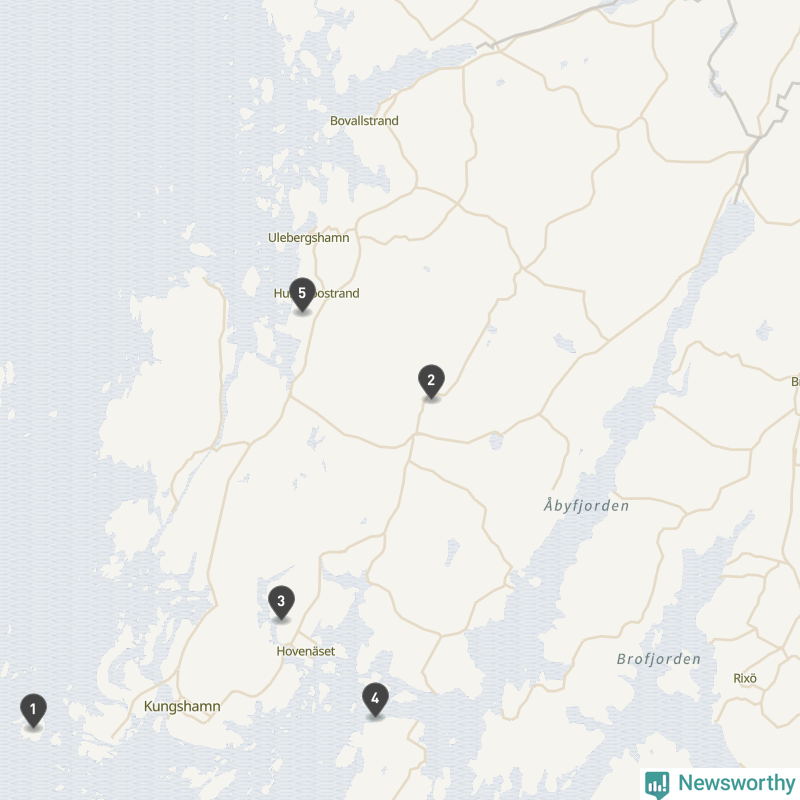 Karta över Sotenäs kommun