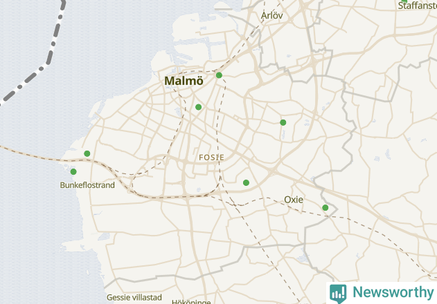 Karta över Malmö kommun