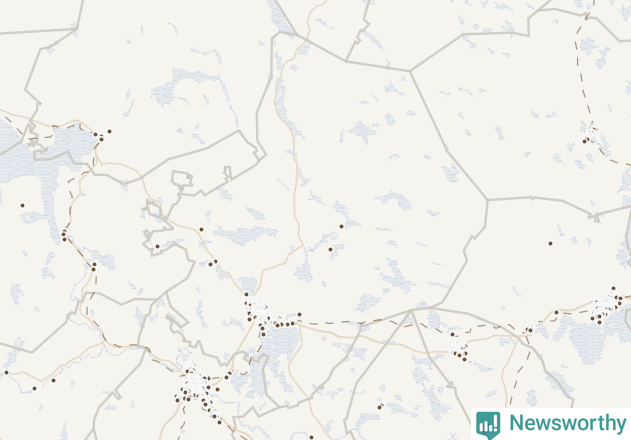 Karta över Falu kommun