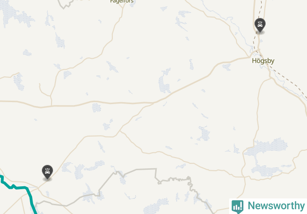 Karta över viltolyckor i Högsby kommun