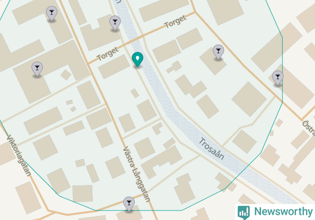 Karta över Trosa kommun