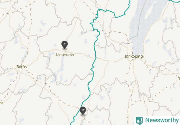 Karta över Mullsjö kommun