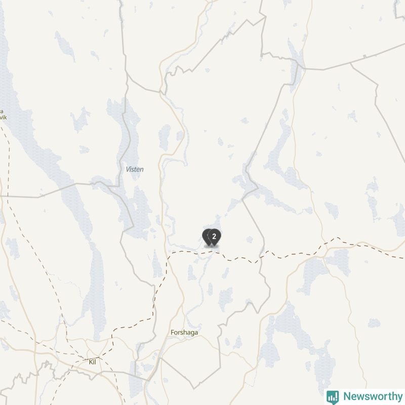 Karta över Forshaga kommun