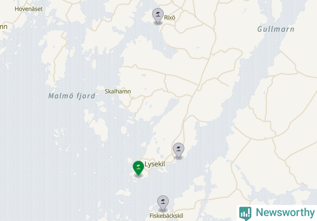 Karta över Lysekils kommun