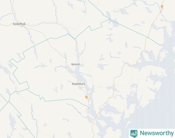 Karta över Kramfors kommun
