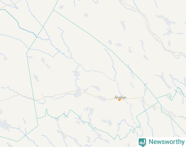 Karta över Älvsbyns kommun