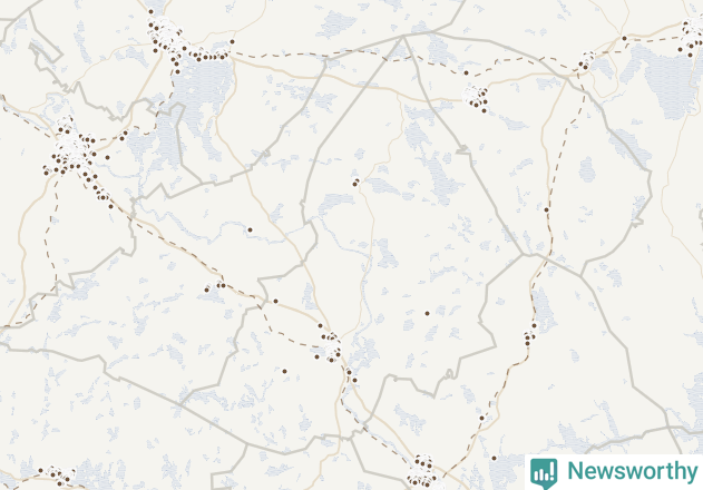 Karta över Hedemora kommun