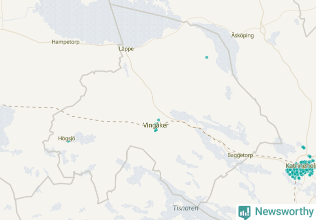 Karta över Vingåkers kommun