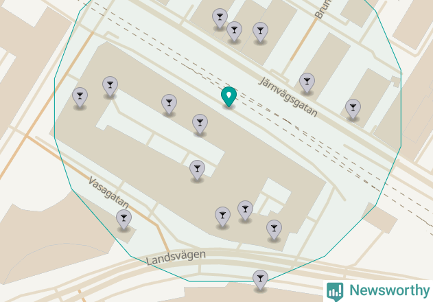 Karta över Sundbybergs kommun