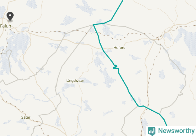 Karta över väderstationer i artikeln