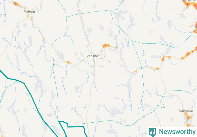 Karta över Vansbro kommun
